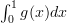 \int_0^1 g(x)dx