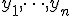 y_1,\dots,y_n