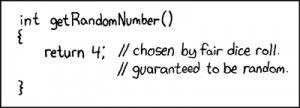 Random number generator by xkcd